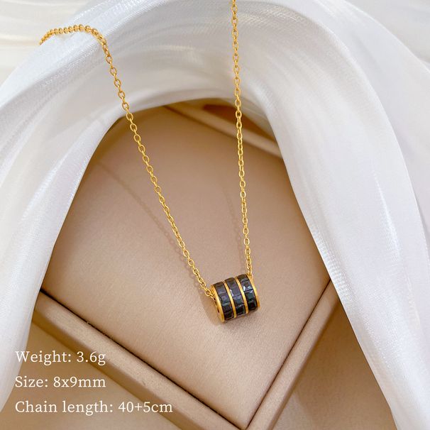 Corpo in acciaio al titanio completamente nero, vita piccola, estremamente semplice, nella fornace del vento, oro vero 【 】 Temperamento, personalità,_voghion.com