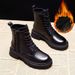 Martin For Women British Style 2024 New Autumn Winter Thick Sole Versatile Short Boots With Fleece Ins Trend_voghion.com
