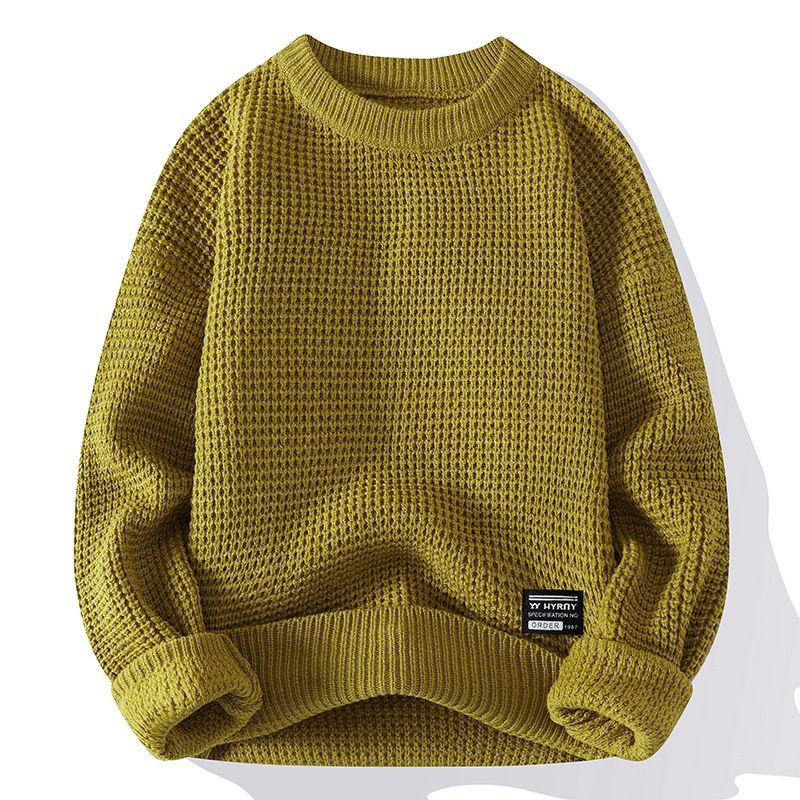 Männerkleeder Generatioun Hierscht a Wanter Pullover 2024 nei Ronnhals Décknadel Männerpullover Retro Qualitéit_voghion.com