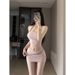 Pure Desire Sexy Halter Off-Shoulder Crop Top For Women Spring New Slim Fit Hot Girl Short Bodycon Skirt Set_voghion.com