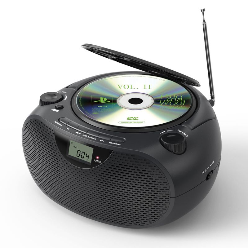 CD Player Portable Home CD Walkman Radio Bluetooth CD Player_voghion.com