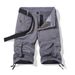 Sommer Neue Casual-Work-Shorts für Herren, Strandhosen aus reiner Baumwolle für Jugendliche, lockere Multi-Bag-Hosen_voghion.com