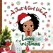 Cross-Border Christmas Black Girl Children's Room Wall Self-Adhesive Material Festive Atmosphere Snowflake Window_voghion.com