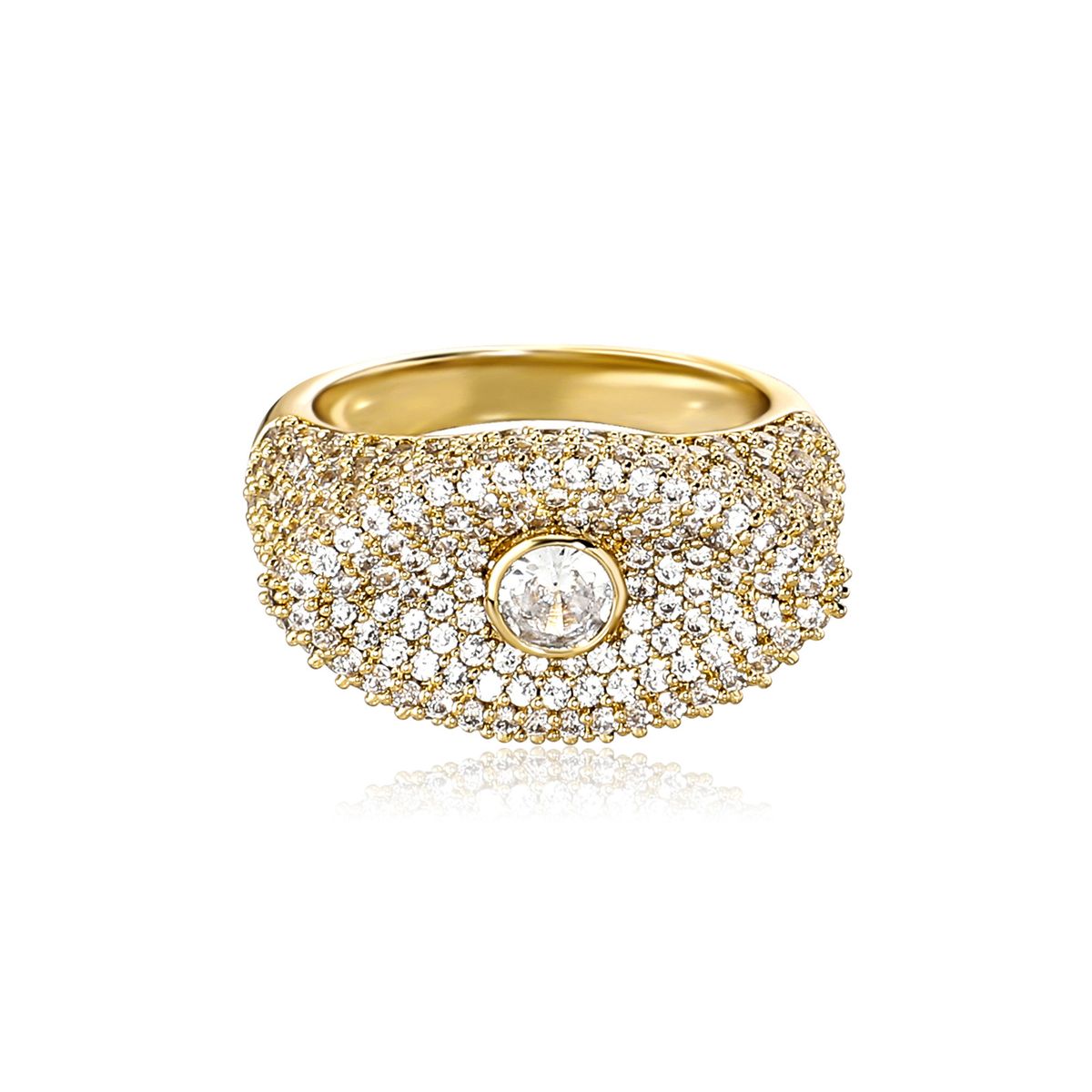 Anelli Anello in piedi con occhio del diavolo Anello di nicchia con occhio Personalità alla moda Anello di coppia per uomini e donne_voghion.com