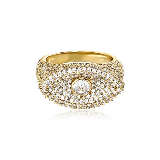 Anelli Anello in piedi con occhio del diavolo Anello di nicchia con occhio Personalità alla moda Anello di coppia per uomini e donne_voghion.com