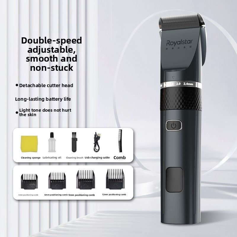 Royalstar Trimmer Haircut Rechargeable Universal Barber Shop Electric Hair Clipper For Home Use_voghion.com