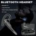 Trucker Wireless Headset Bluetooth 5.1 Earpiece Mic Earbud Noise Cancelling_voghion.com