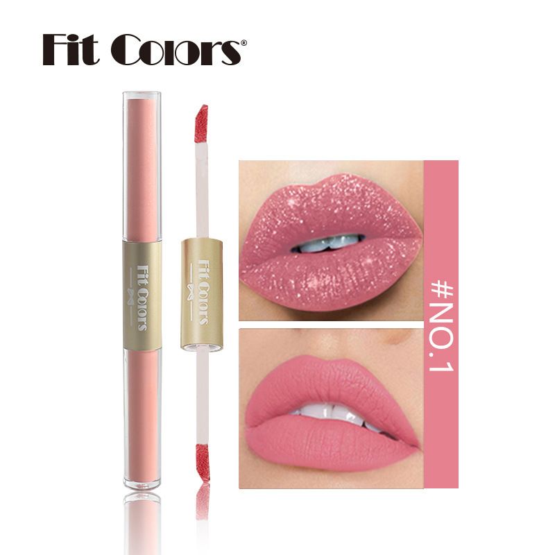 Lippenstift Fit Colors Dual Use Matt Perlglanz Lipgloss Lip Glaze Flüssiger Lippenstift_voghion.com