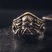 Anello regolabile Dreamland in argento puro placcato alla moda da uomo Cthulhu, gioielli mitologici e di magia oscura_voghion.com