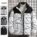 Herren-Winterjacke im koreanischen Stil aus Baumwolle – Stehkragen, lockerer Schnitt | Vintage-Streetwear aus Hongkong | Verdicktes Unisex-Design_voghion.com