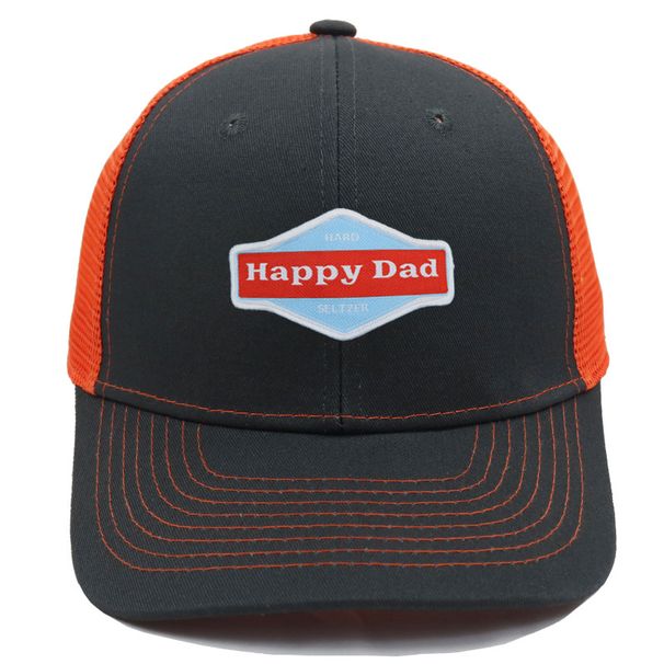 Unisex Happy dad cloth baseball cap match color micro curved duck cap men breathable net cap_voghion.com