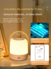 Lampada da comodino con telecomando e ricaricabile, per camera da letto, per l'allattamento dei bambini, protezione degli occhi, luce notturna per dormire._voghion.com