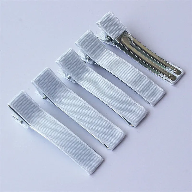 300 pezzi 5 cm Grosgrain Ribbon foderato coccodrillo forcine per principessa ragazze coda di cavallo clip bambini metallo fermagli per capelli_voghion.com