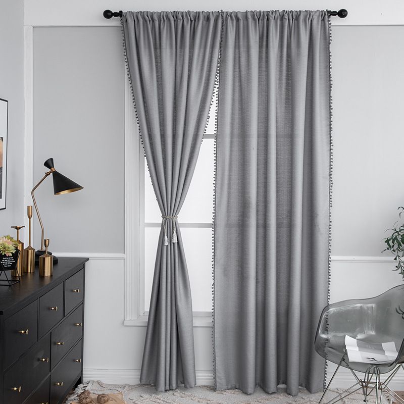 Living Room Bedroom Engineering Home Decoration Curtain Finished Product Window Screen_voghion.com
