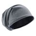 Gorro de punto de doble capa para mujer: jersey de color liso (estilo Baotou)_voghion.com