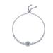 Bracciale con perline push-pull in argento Sterling da donna, stile leggero, con moissanite_voghion.com