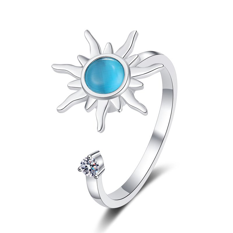 Drehbarer Ring Damen Nischendesign Mode Personalisierter Drehring_voghion.com