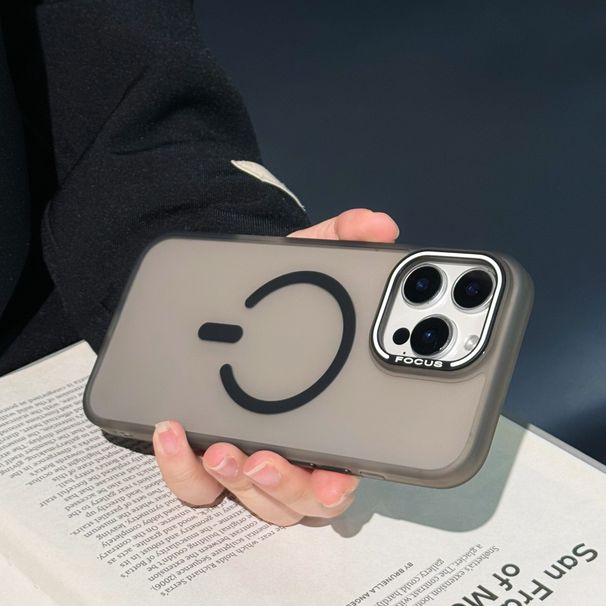 Phone Case Suitable For IPhone16promax Mobile Phone Case Skin Feeling Magnetic Suction C Type Jelly Dopamine 15 Semi Transparent PC Case_voghion.com