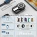 3 In 1 Foldable Magnetic Wireless Charger Pad Stand For Mag Safe IPhone 16 15 14 13 12 IWatch 9 8 AirPods Fast Charging_voghion.com
