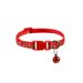 1.0 Flower Bone Pet Adjustable Size Bell Cat Multiple Colors Available Dog Collar_voghion.com