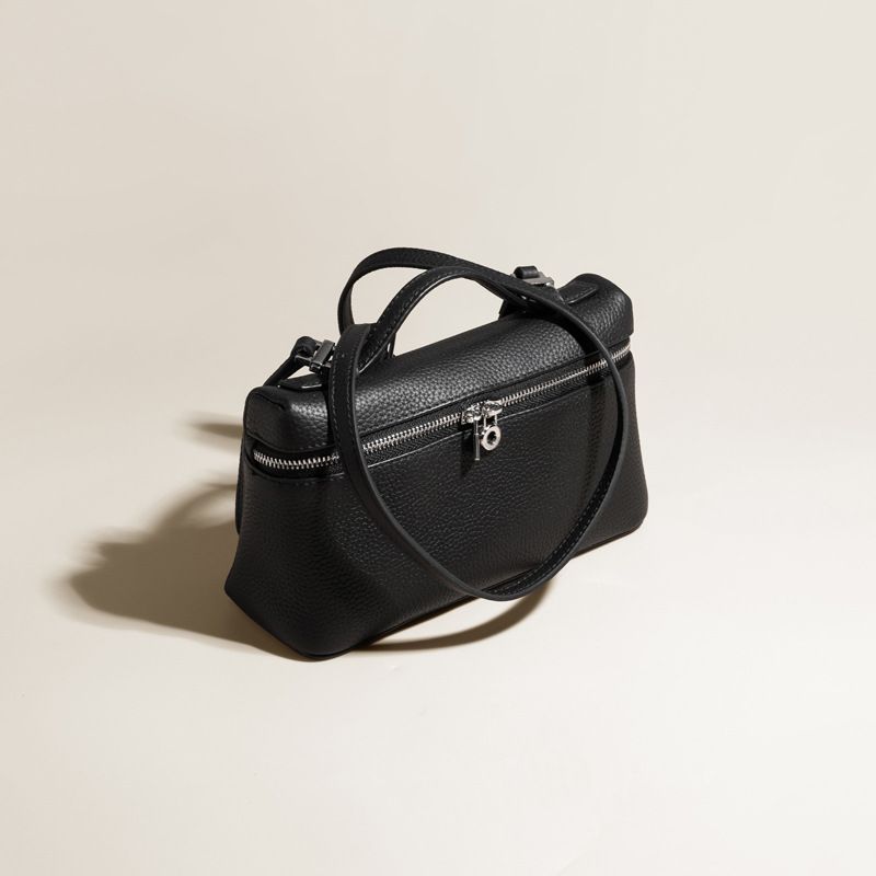 Borsa a tracolla in pelle bovina con tracolla semplice e portatile, stile semplice, in vera pelle, per donna, 2025_voghion.com