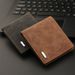 Men's Slim Zip Around Wallet With Multiple Card Slots – Vintage PU Leather RFID Blocking Bifold Wallet For Cash & Cards_voghion.com