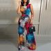 Spring 2023 New Leisure Pants Slim Fit Printed Sleeveless Women's jumpsuit_voghion.com