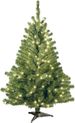 4 Ft Pre-Lit Kincaid Spruce Mini Artificial Christmas Tree, 100 Clear Lights, 269 Tips, Includes Stand, Green_voghion.com