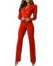 Women's new long-sleeved slim professional Jumpsuits_voghion.com