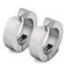 Trendy Korean Punk Style Men's No-Hole Round Stainless Flat Clips No Piercing Titanium Steel Earrings Small Ear_voghion.com