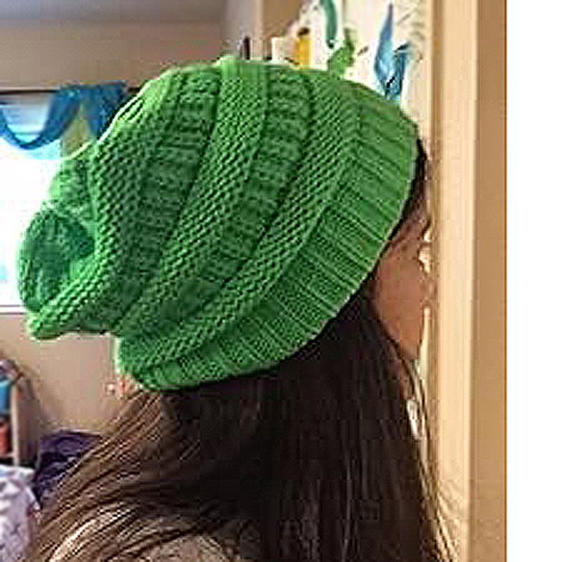 Women's Knitted Brimless Warm Solid Top, Autumn And Winter Set Hat, Skiing Skull Hat Without Lining_voghion.com