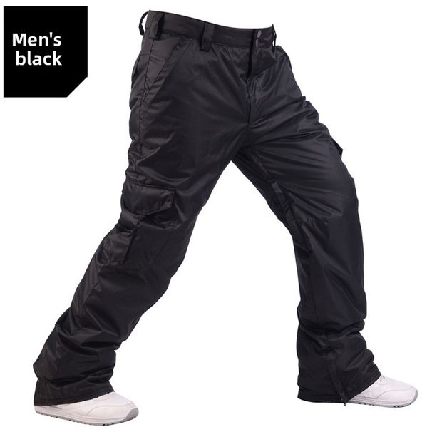 Pantalones de esquí holgados, gruesos y cálidos para snowboard para hombre_voghion.com