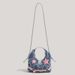 Denim Bag Women's Shoulder Bag Spice Girl Pink Pentacle Applique Design Denim Crossbody Bag With Raw Edge_voghion.com