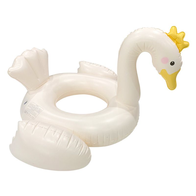 Swan-Shaped Pool Float - Eco-Friendly Thickened PVC Inflatable Swim Ring (Non-Toxic Anti-Burst Design Max 220lbs Summer Outdoor Water Play)​​_voghion.com