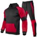 "Herren-Set mit Kapuzenpullover und Jogginghose mit Kontrasteinsatz – 100 % Polyester, leicht, fürs Fitnessstudio und die Straße (S-3XL)"_voghion.com