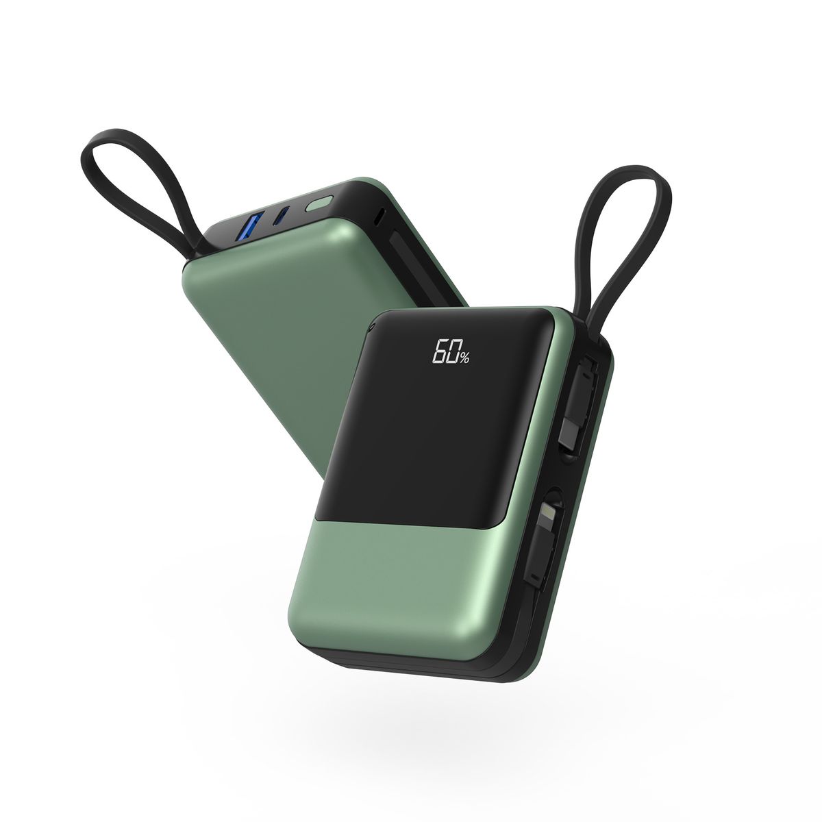 Comes with line magnetic digital display 20000 mah 15W wireless bidirectional fast charging portable back clip magnetic charging bank_voghion.com