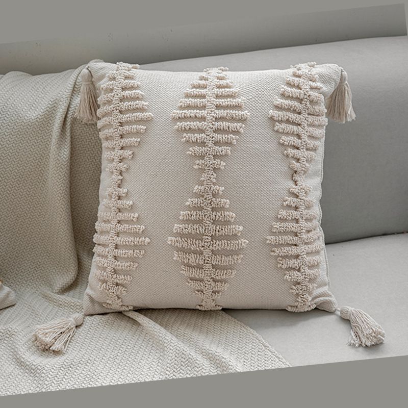 Nordic Bohemian Moroccan Style Beige Sofa Pillow Cover Pillow New Style Bed Cushion_voghion.com