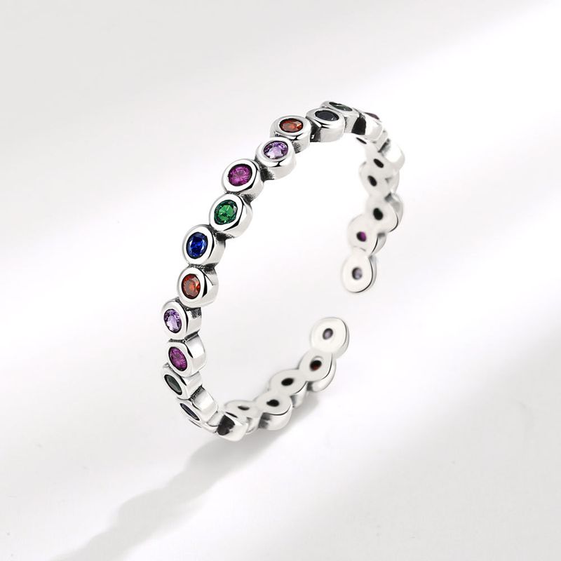 Sier Kleur VENUS Zirkoon Ring Voor Vrouwen Meisje Splicing Vintage Kleurrijke Sieraden Party Gift Dropshipping ful_voghion.com