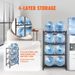 Black Holder Tiers Bottles Double Jug Water 8 Bottle Row 4 For Water Rack_voghion.com