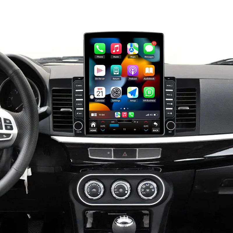 Suitable for Mitsubishi Lancer vertical screen car navigation system Wing God Android large screen smart WIFI Internet all in one machine_voghion.com