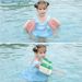 Kids Swimming Arm Floaties - Eco-Friendly Thickened PVC Inflatable Sleeves For Beginners (Striped Flower Design Pool & Water Play Safety)_voghion.com