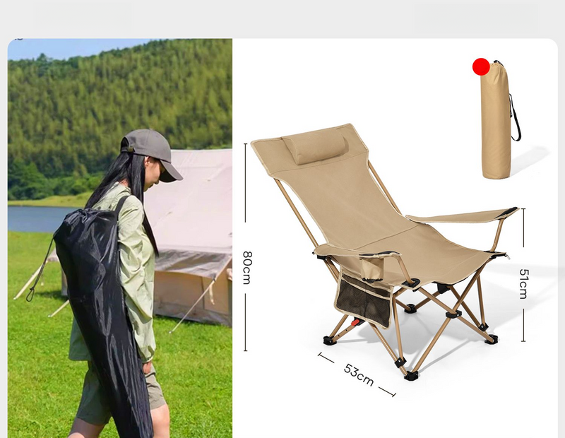 Primitive Outdoor Folding Portable Ultra-light Fishing Beach Camping Director Chair With Backrest Small Stool_voghion.com