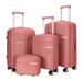 Set Of Three 20 24 28inch PP Hard Shell Luggage Zipper Style Travel Carry-on Suitcase_voghion.com