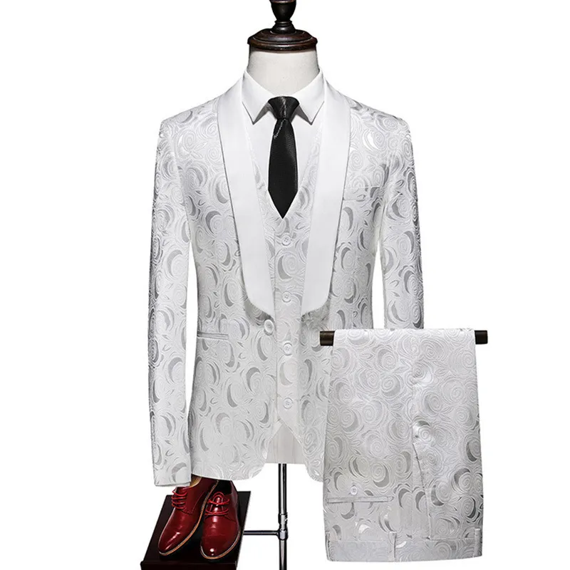 Man's Clothing 2024 New Suit Suit For Men Slim Suit Professional Formal Groom Wedding Dress Three-Piece Suit For Men_voghion.com