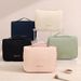 Makeup Tools & Accessories Runhui New Style Nice Hook Wash Bag Skin Feeling Film Makeup Storage Bag Cosmetic Bag Large Capacity_voghion.com