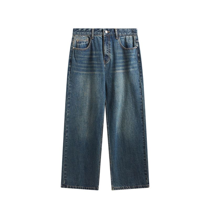 INF Men's Wear | Classic Retro Wide-Leg Jeans 2024 Spring and Summer New Trend Brand Simple and Versatile Straight Trousers for Men_voghion.com