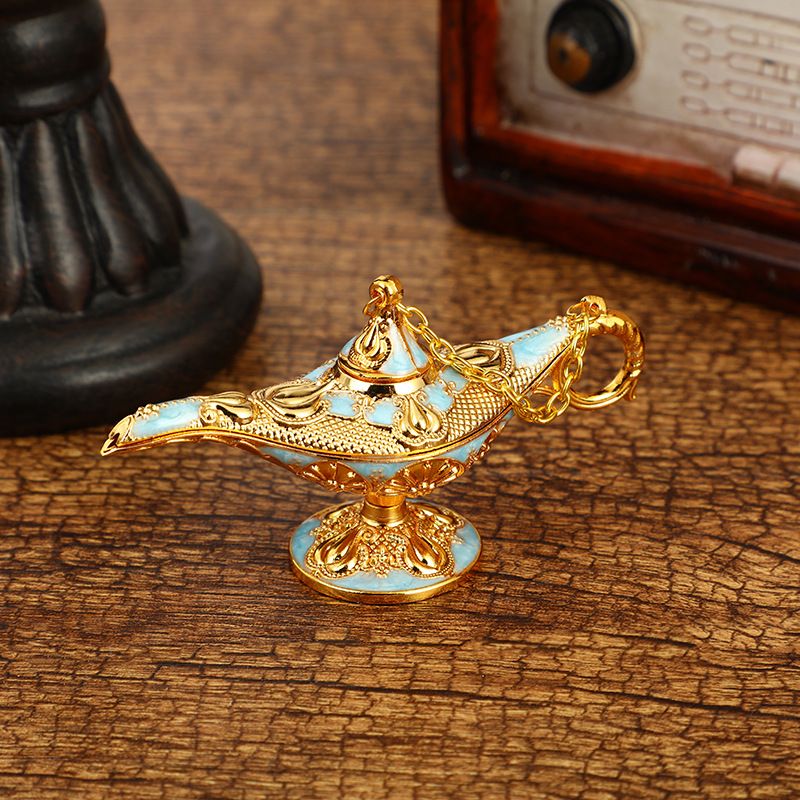 Meubles de maison Lampe magique Aladdin de style classique de luxe léger ornements tempérament rétro motif lampe à souhait décoration de chambre artisanat_voghion.com