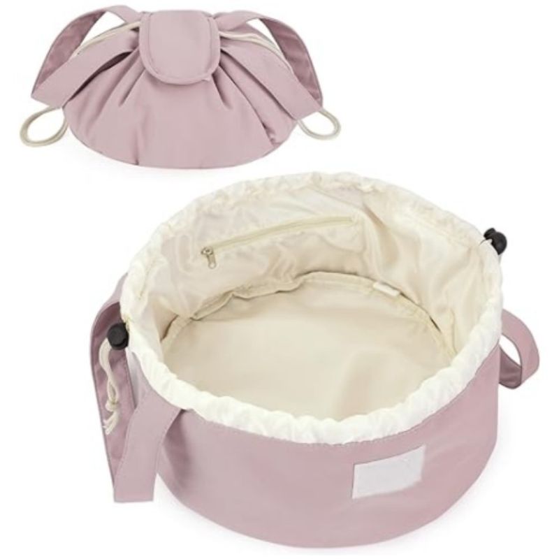 Damentaschen Neue tragbare Kosmetiktasche mit Kordelzug und großer Kapazität, Aufbewahrungstasche für Reise-Kulturbeutel, modische Aufbewahrungstasche für Kosmetik_voghion.com