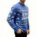 Herren-Winterpullover – gemütlicher Weihnachtsstrick mit Schneeflocken- und Hirsch-Design, große Größenoptionen (M-XXL), warmes Fleecefutter_voghion.com