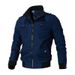 Chaqueta De Los Hombres Abrigo Casual De Los Hombres Jóvenes Cuello Alto Primavera Y Otoño Chaqueta De Algodón Abrigo Tendencia_voghion.com